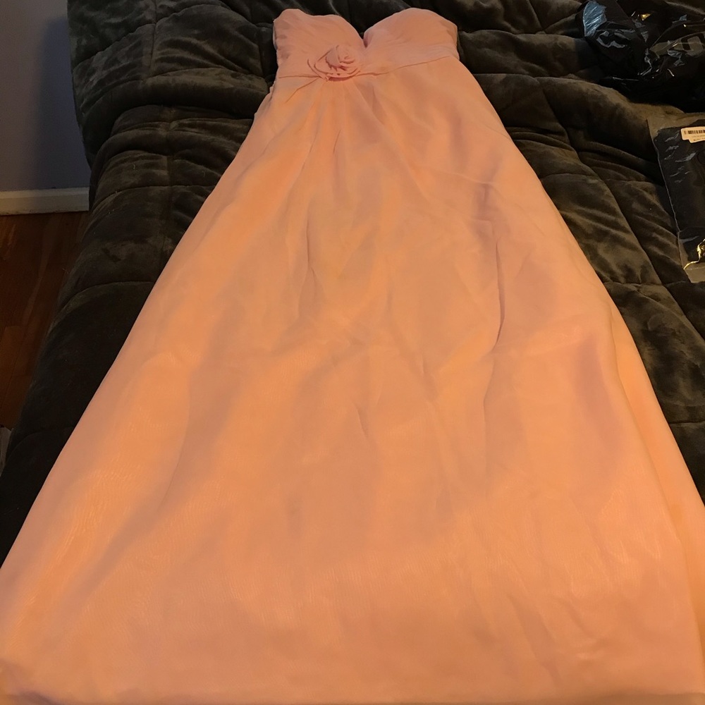 Strapless David’s bridal bridesmaid dress - Picture 3 of 8
